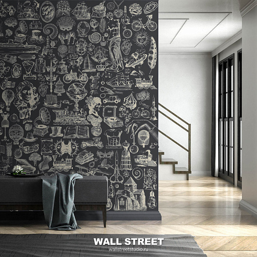 Фотообои в интерьере артикул Postmodern 7, ПОСТМОДЕРН / POSTMODERN, Wall street