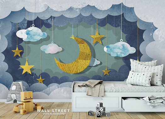 Фотообои в интерьере артикул Applique 4, АППЛИКАЦИЯ / APPLIQUE, Wall street