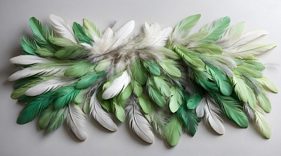 Панно AG-FT-019, Feathers, Design Studio 3D